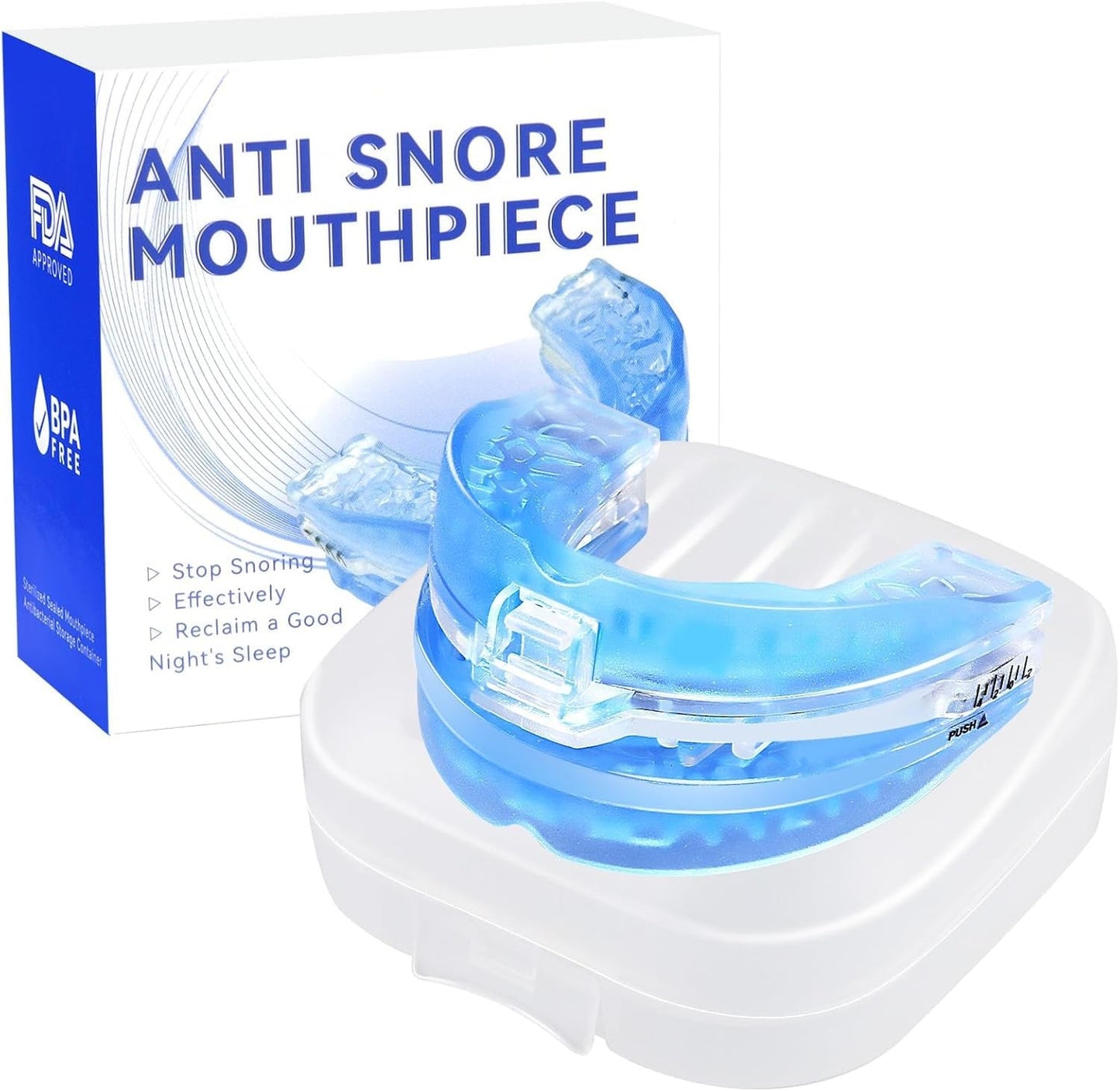 GoTags Anti Snoring Mouthpiece Soft Snore Stopper for Men and Women