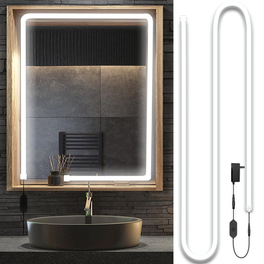 Blikshin LED Vanity Mirror Lights 10FT Dimmable White Self-Adhesive