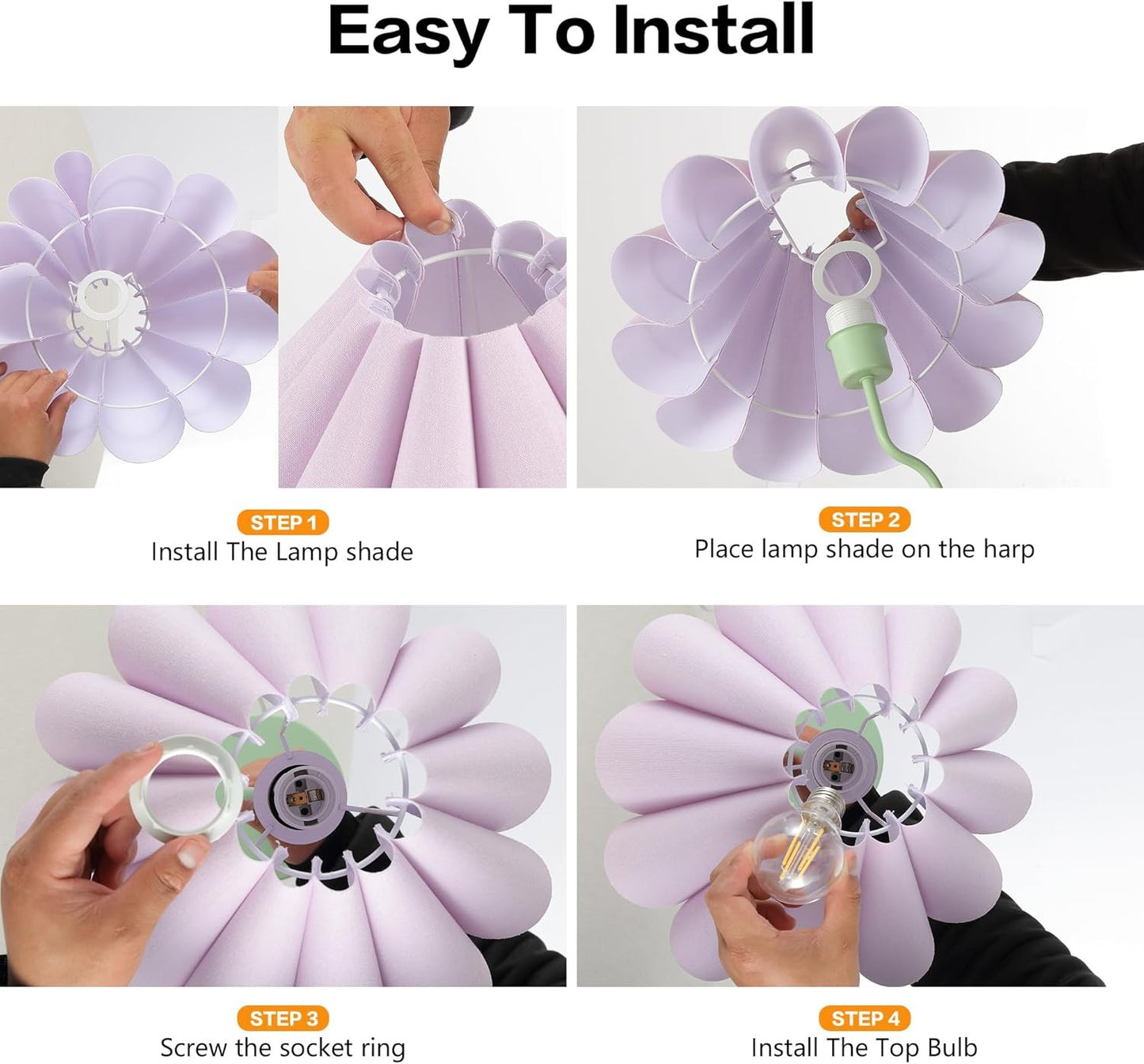 EOEYYOYB Touch Bedside Table Lamp with USB Ports, 3-Way Dimmable Light