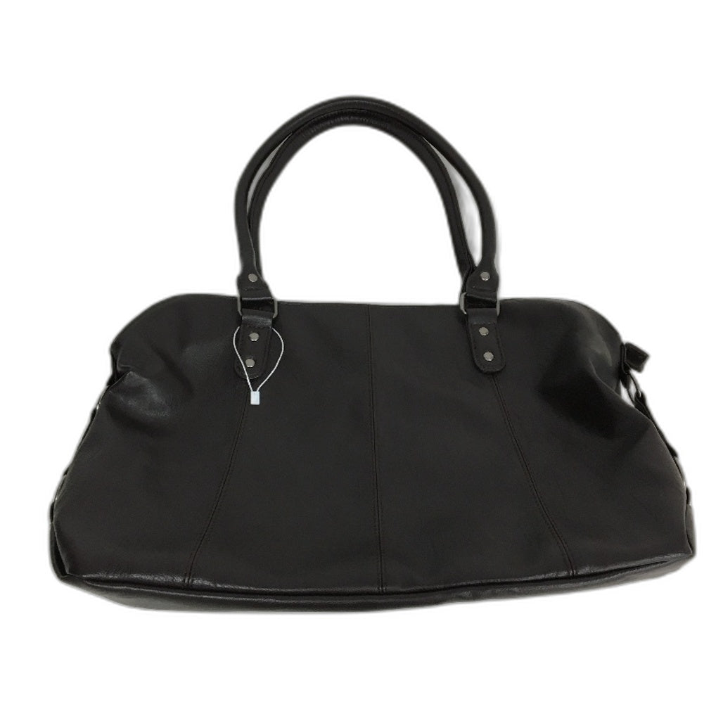 Chocolate & Beige Soft Faux Leather Classic Style Hand Bag Matching Set NEW