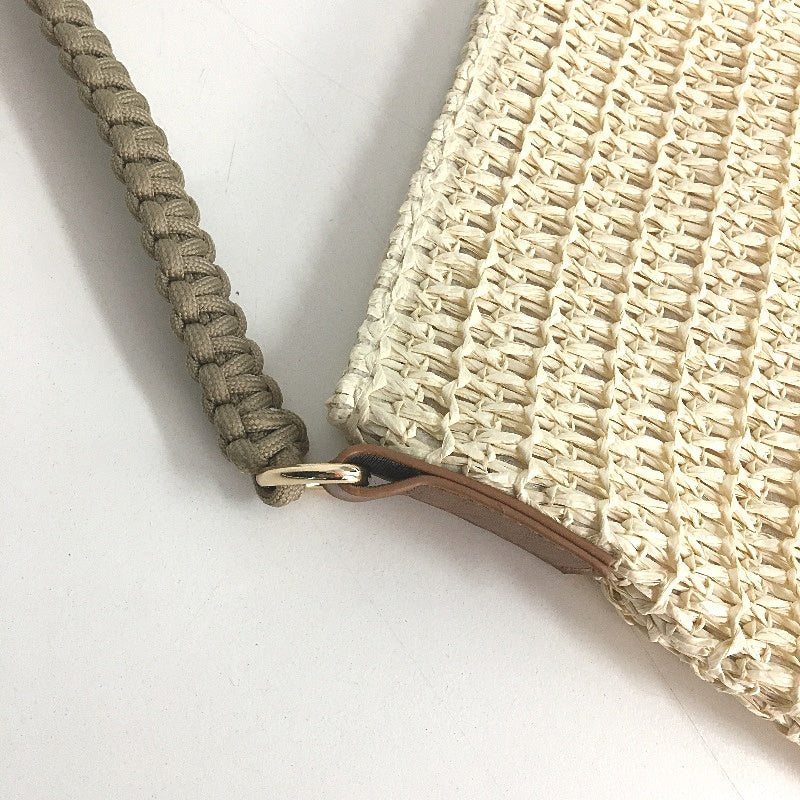 Mocha Brown & Olive Green Rope Handled Woven Fibre Style Market Tote Bag Set NEW