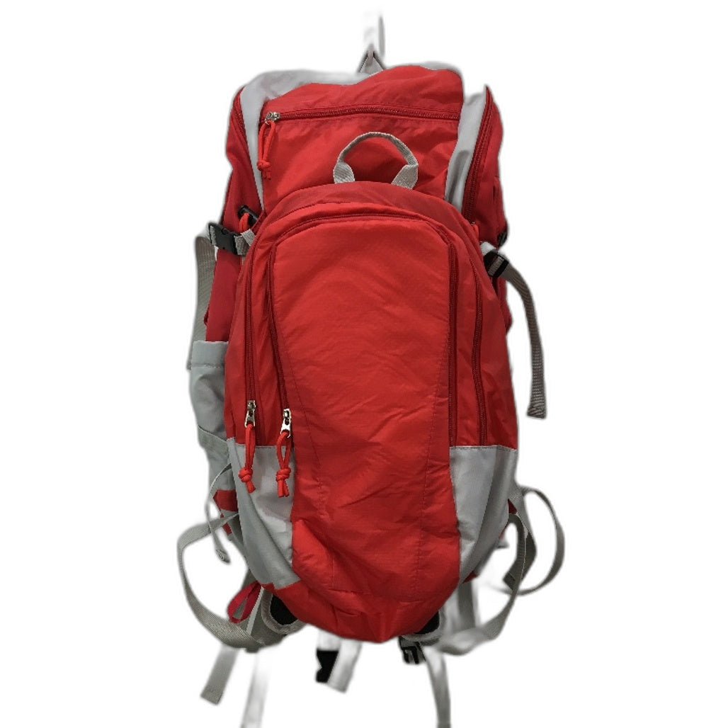 Red & Grey 2 in 1 35L Padded Back Support & 15L Clip On Mini Hiking Backpack NEW