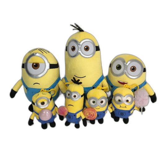 Universal Pictures Despicable Me Minions 7 Piece Plush Toy Multi Size Pack NEW