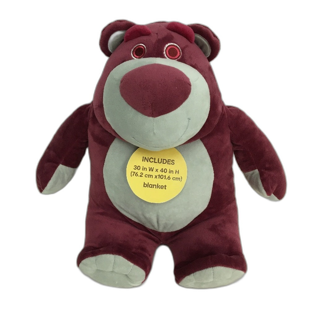 Disney Pixar Toy Story Mulberry Lotso Bear 33cm Plush Toy With 100cm Blanket NEW