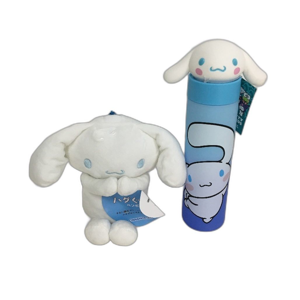 Sanrio Hello Kitty & Friends Cinnamoroll 700ml Drink Bottle & Storage Plush NEW