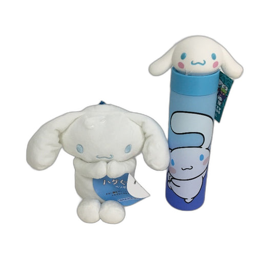 Sanrio Hello Kitty & Friends Cinnamoroll 700ml Drink Bottle & Storage Plush NEW