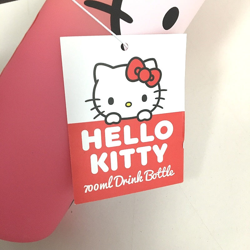 Sanrio Hello Kitty Screw Top 700ml Drink Bottle & Zip Storage Plush Toy NEW