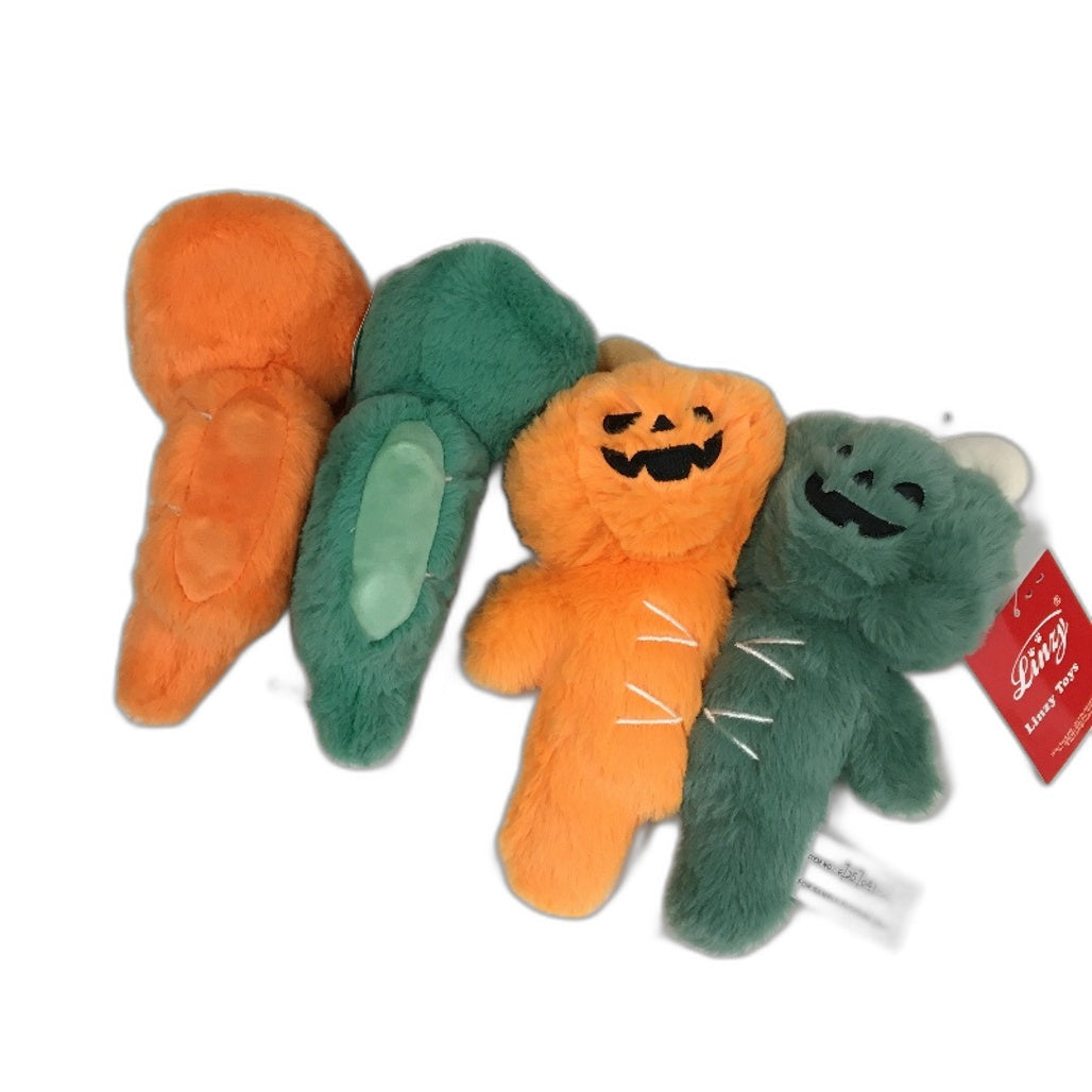COLLECTABLE Halloween Various Sized & Colours Pumpkin Stuffed Toy Pack NEW