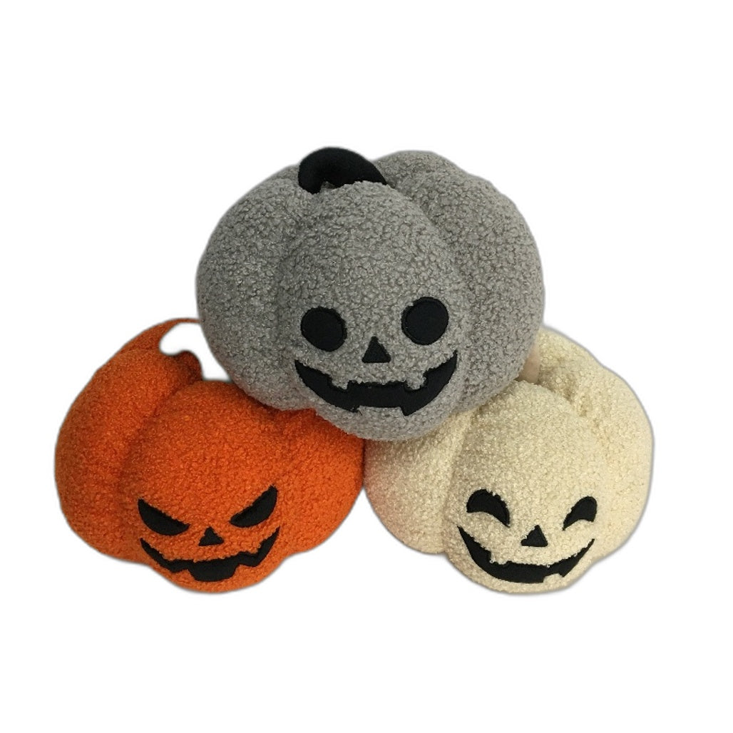 COLLECTABLE 6Pce Various Halloween Pumpkin Yarn Sherpa Look Stuffed Toy Pack NEW