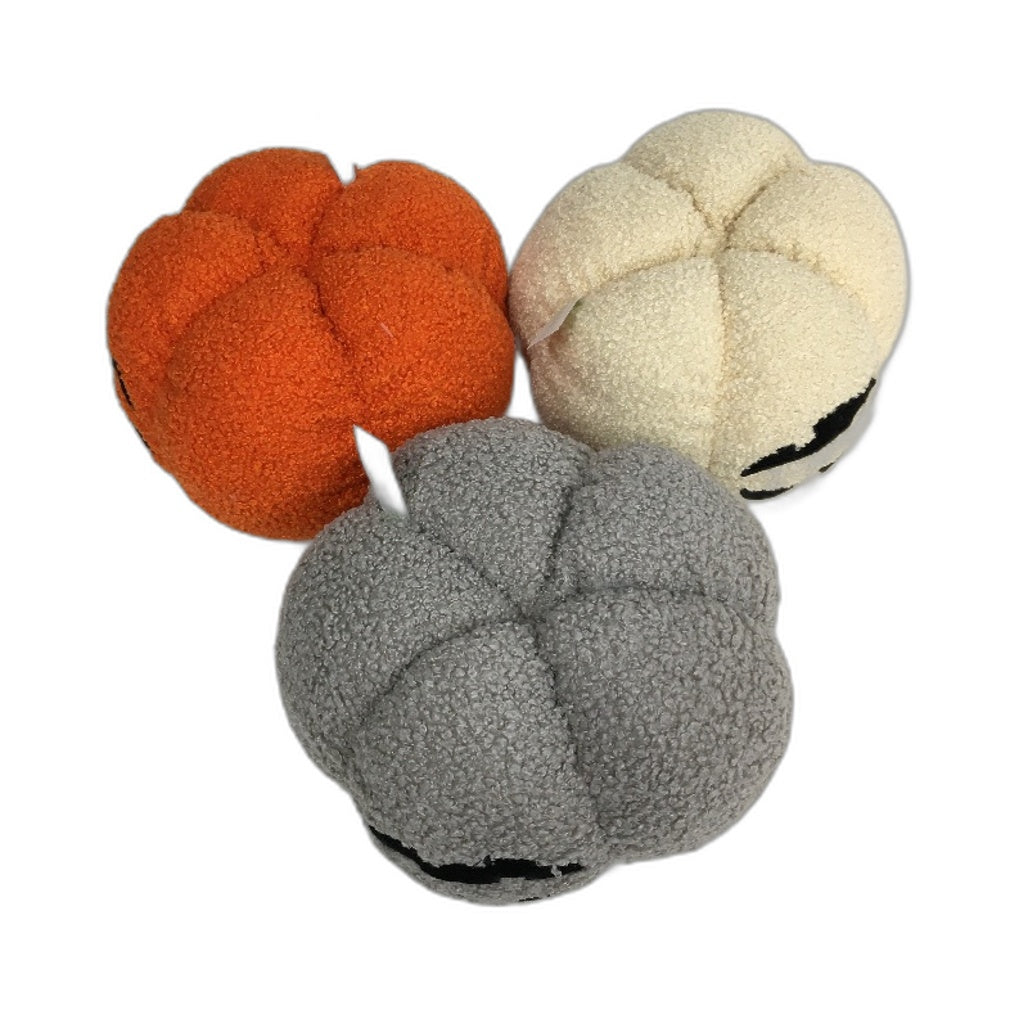 COLLECTABLE 6Pce Various Halloween Pumpkin Yarn Sherpa Look Stuffed Toy Pack NEW