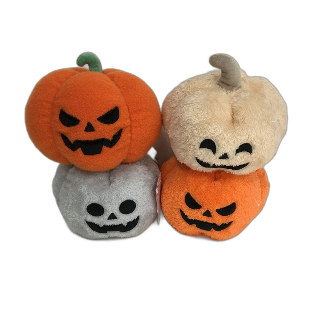 COLLECTABLE 4Pce Various Halloween Pumpkin Soft Fleece Stuffed Toy Pack NEW