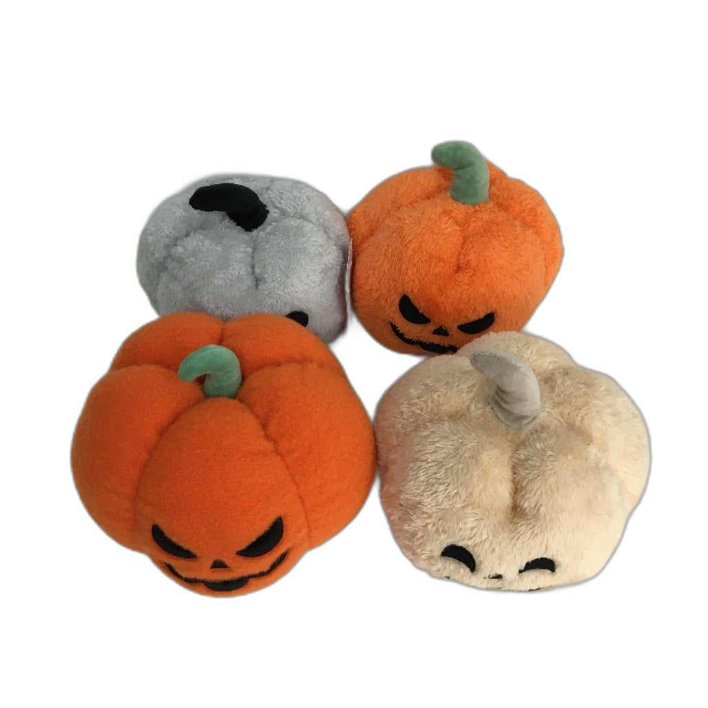 COLLECTABLE 4Pce Various Halloween Pumpkin Soft Fleece Stuffed Toy Pack NEW