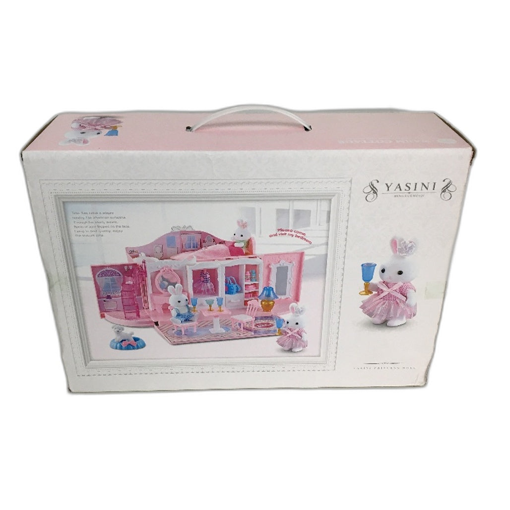 Yasini  Forest Friends Handbag Doll House & Rabbit Figurine Playset Age 3+ NEW