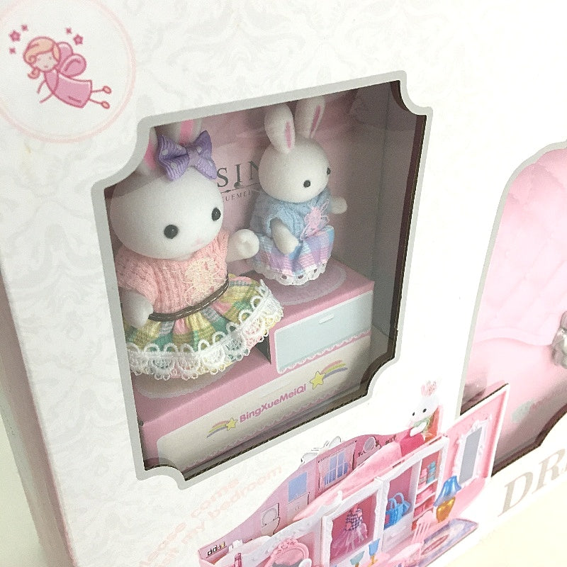 Yasini  Forest Friends Handbag Doll House & Rabbit Figurine Playset Age 3+ NEW