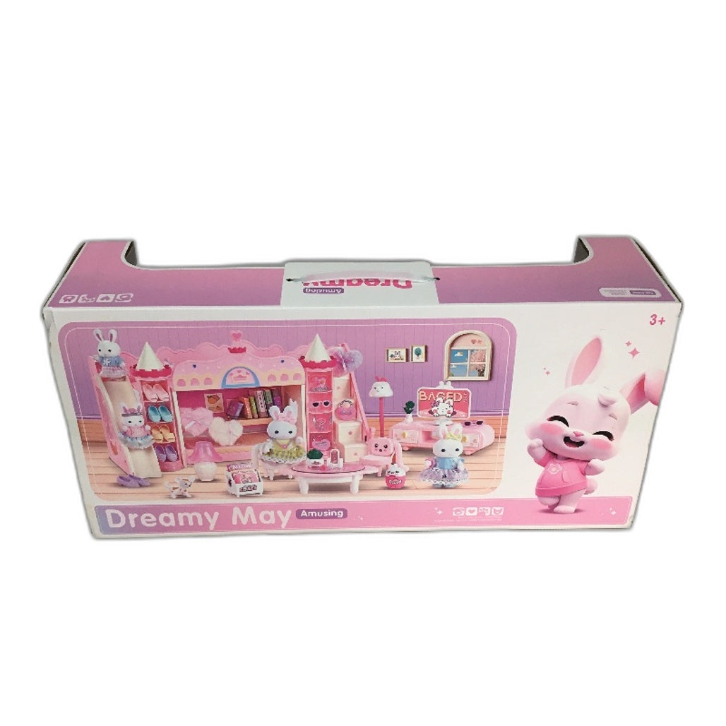 Yasini Forest Friends Dreamy Castle Bedroom & Rabbit Figurine Playset Age 3+ NEW