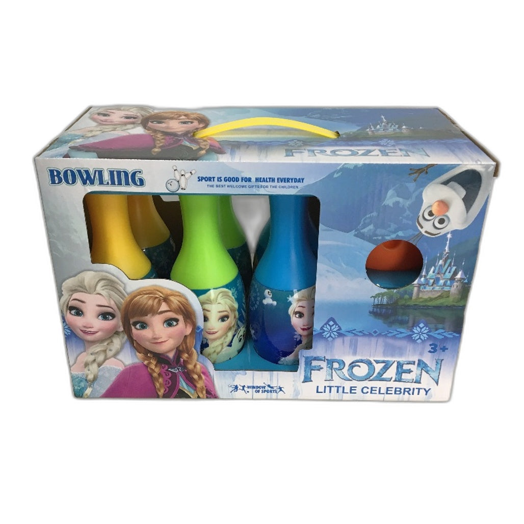 Disney Frozen Little Celebrity Fun & Easy 6 Pin Plastic Bowling Set Age 3+ NEW