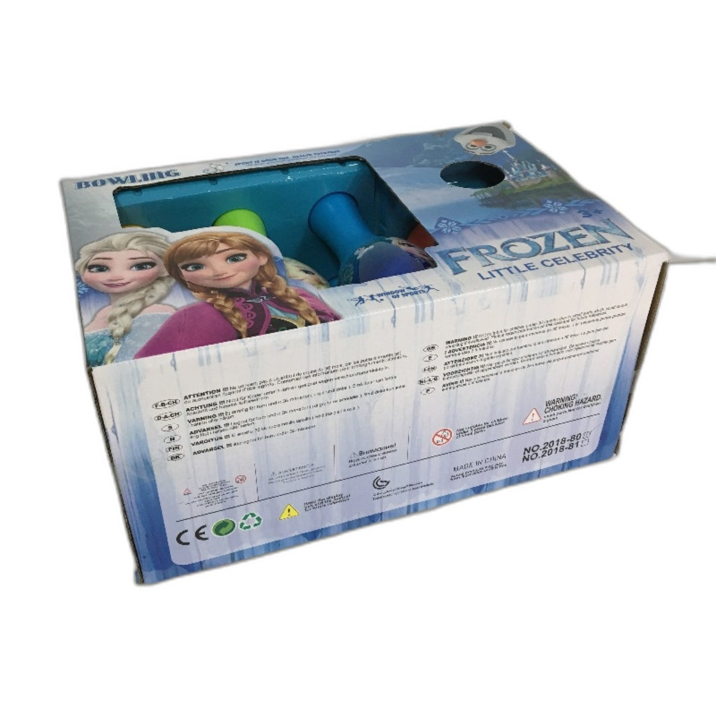 Disney Frozen Little Celebrity Fun & Easy 6 Pin Plastic Bowling Set Age 3+ NEW