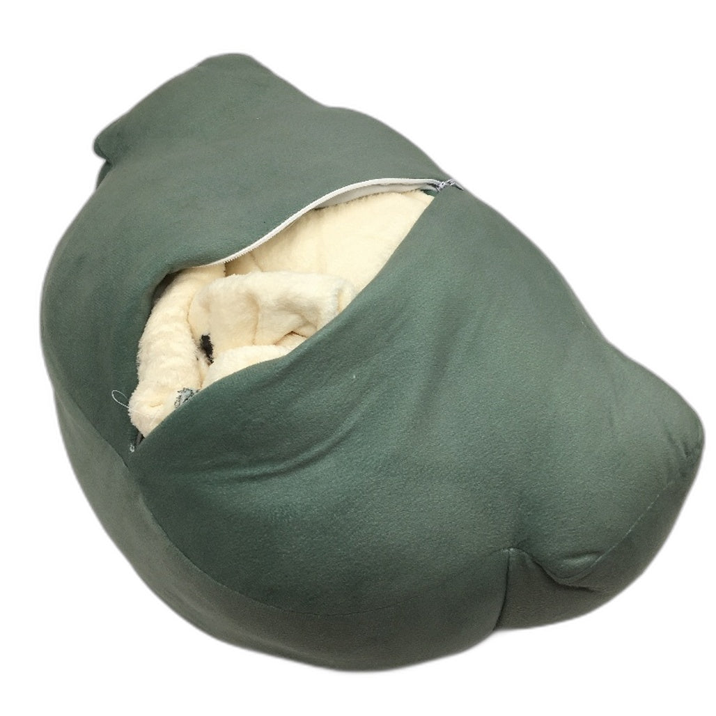 Jurassic Park Olive Green Travel Pillow Zipper Storage With 75x100cm Blanket NEW