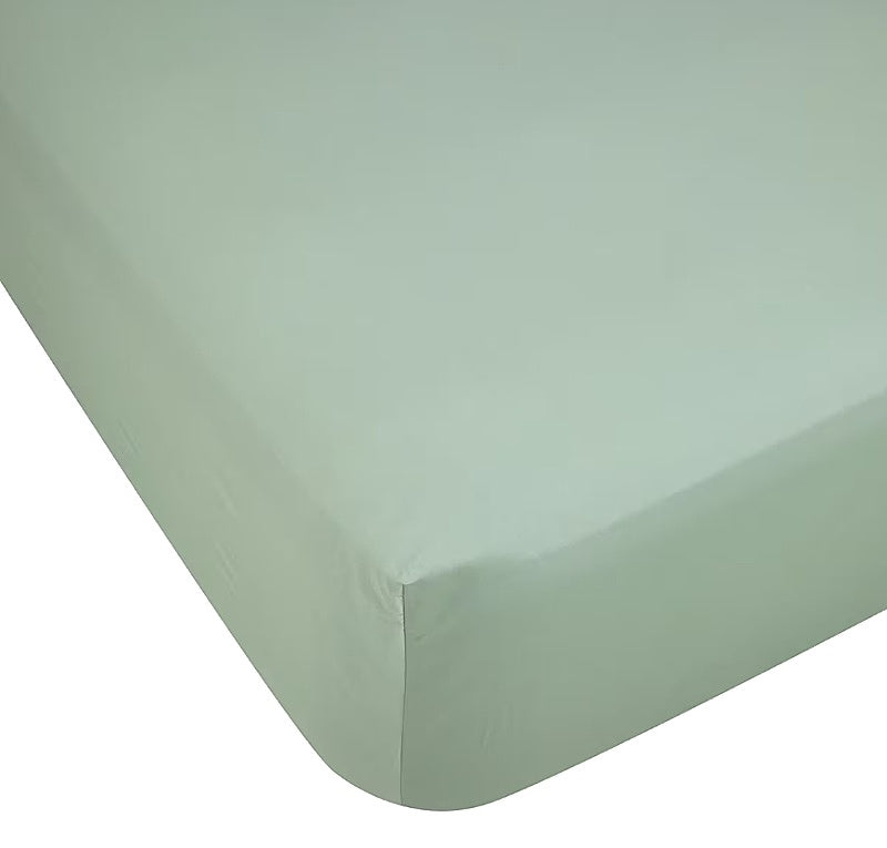Australian Grown Cotton Sage Fitted Sheet 500 Thread Count QUEEN Size NEW