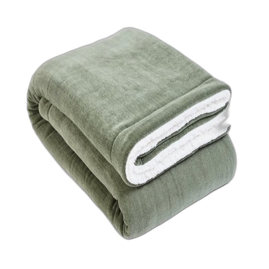 Target Agave Green Soft & Cozy Chenille Sherpa Throw Blanket 130 x 150cm NEW