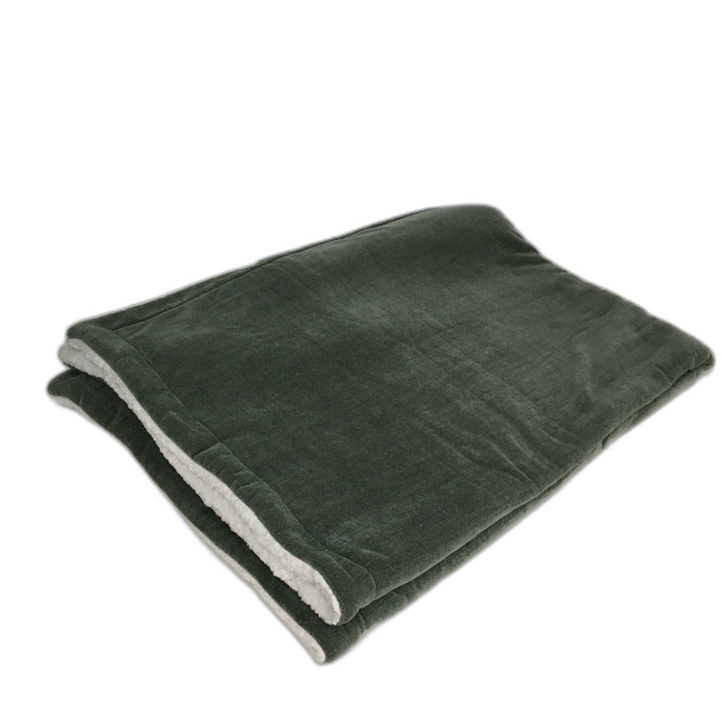Target Agave Green Soft & Cozy Chenille Sherpa Throw Blanket 130 x 150cm NEW