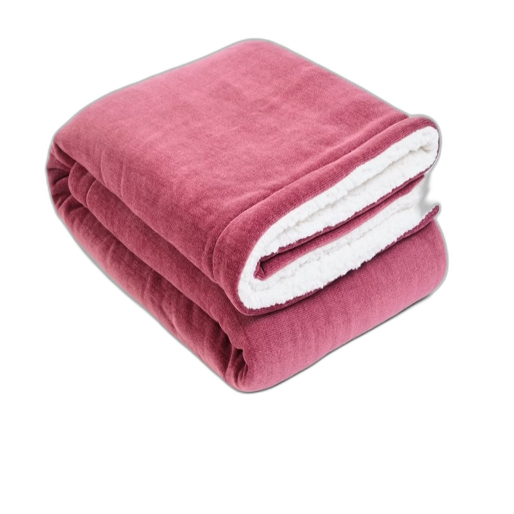 Target Vintage Rose Soft & Cozy Chenille Sherpa Throw Blanket 130 x 150cm NEW