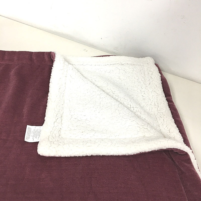 Target Vintage Rose Soft & Cozy Chenille Sherpa Throw Blanket 130 x 150cm NEW