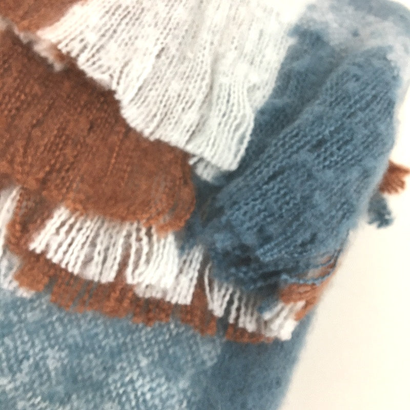 Target Madra Checkered Print Throw Blanket With Tassel Detail 130 x 150cm NEW