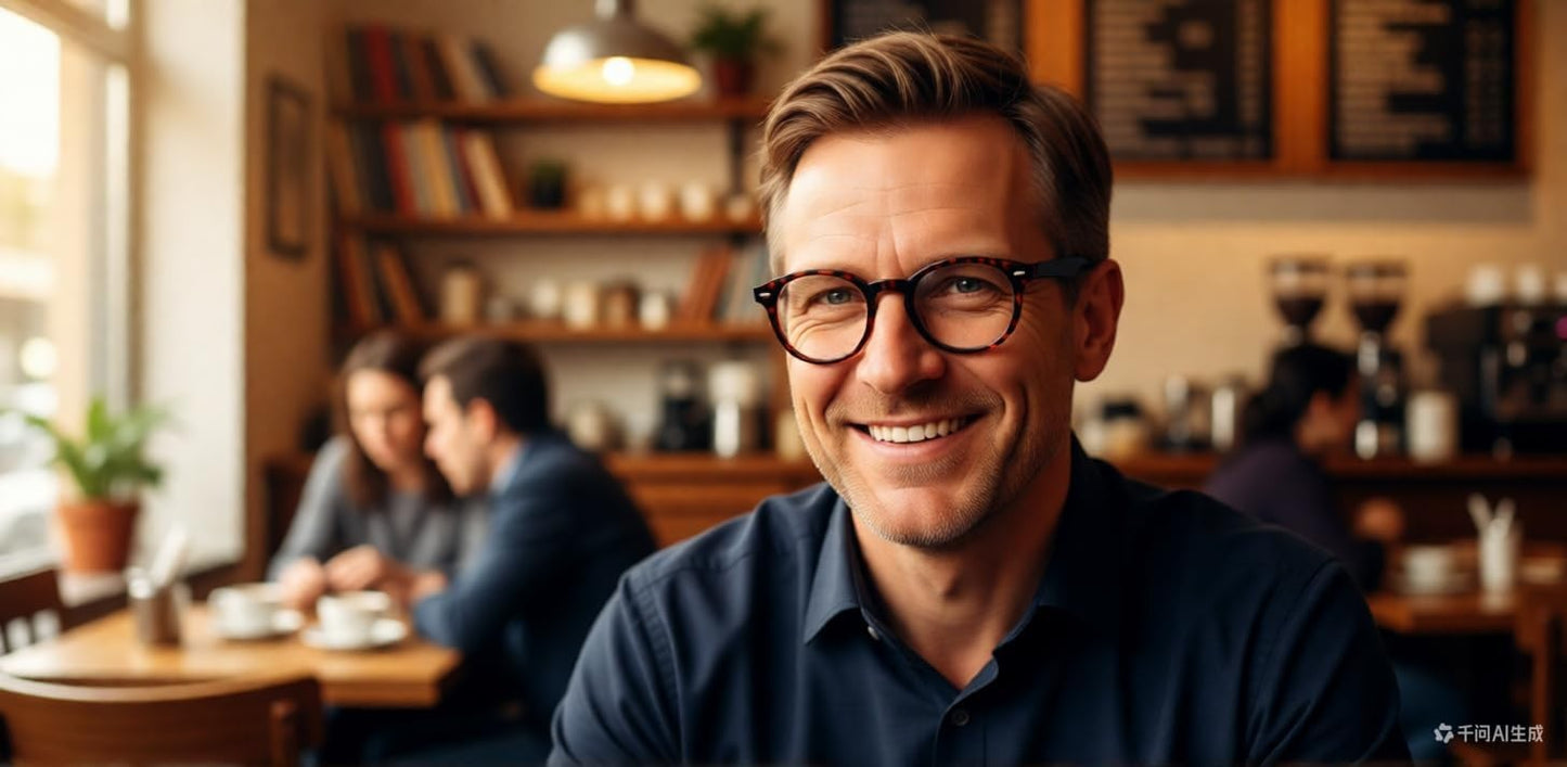 Kexinsuo Classic Round Reading Glasses with Anti Blue Light in Black Brown NEW