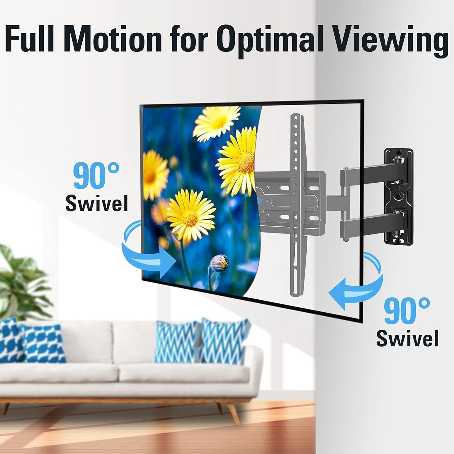 Mounting Dream MD2377-04 Full Motion TV Mount for 26-55 Inch Screens NEW