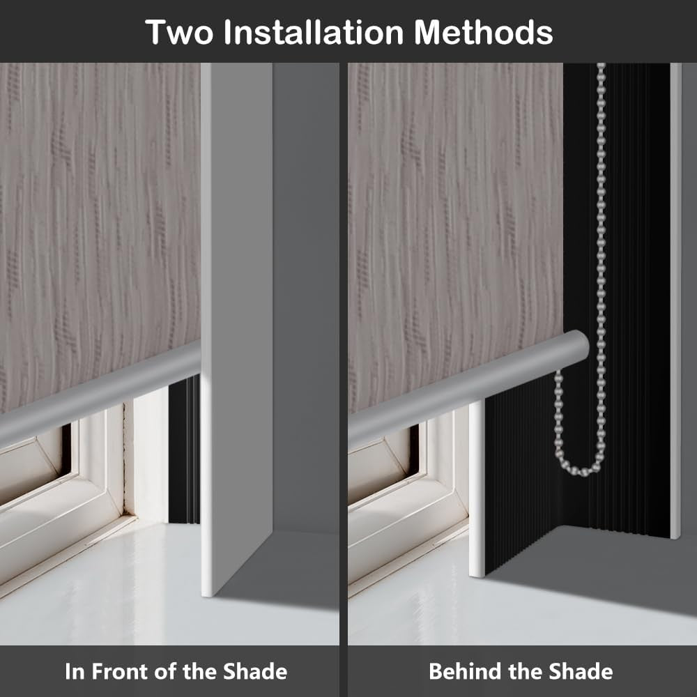 KELIXU 100% Blackout PVC Light Blocking Strips for Roller Blinds 43x3.5cm NEW