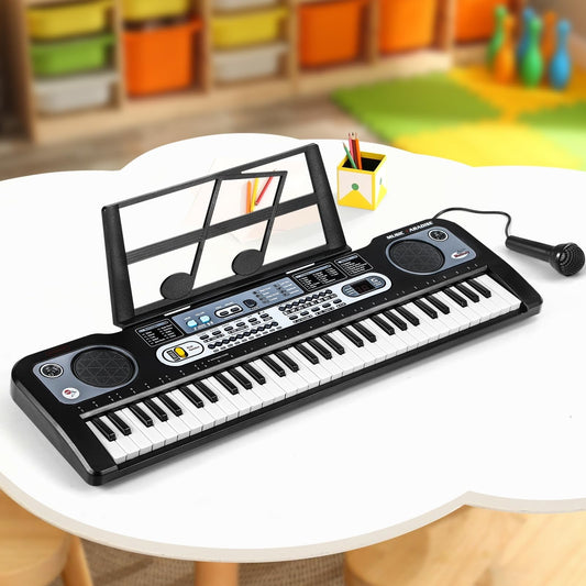 Mazam EK-04-BK 61 Keys Portable Electronic Kids Keyboard with Microphone NEW