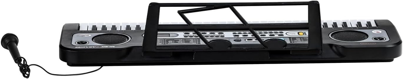 Mazam EK-04-BK 61 Keys Portable Electronic Kids Keyboard with Microphone NEW