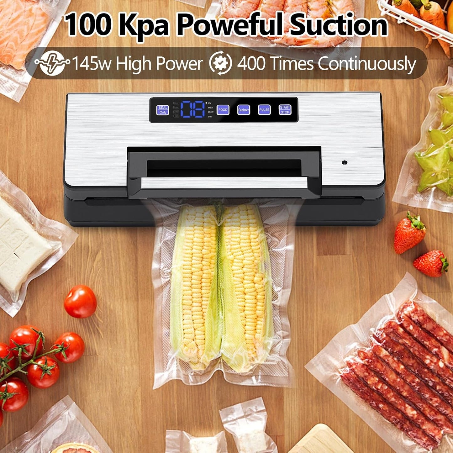 AP-28 100KPA 300mm Heavy-Duty Food Vacuum Sealer Machine with Starter Kit NEW