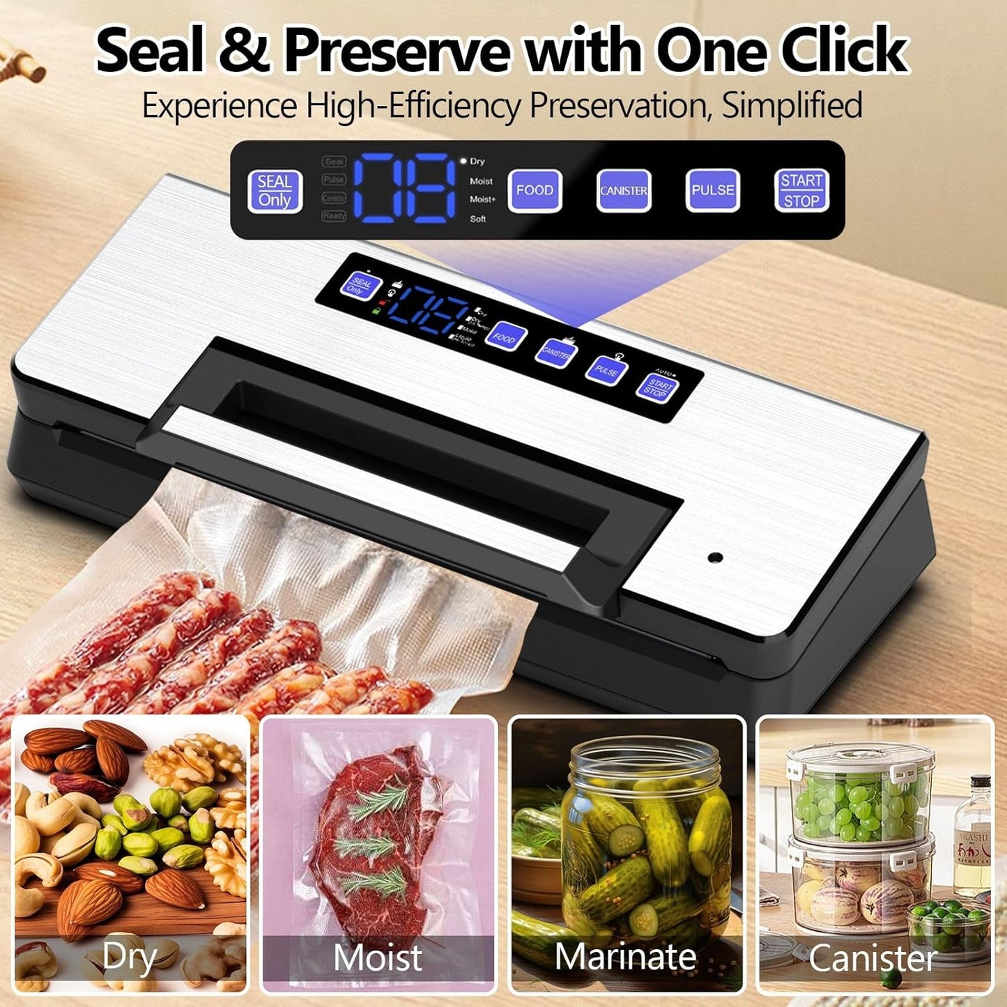 AP-28 100KPA 300mm Heavy-Duty Food Vacuum Sealer Machine with Starter Kit NEW