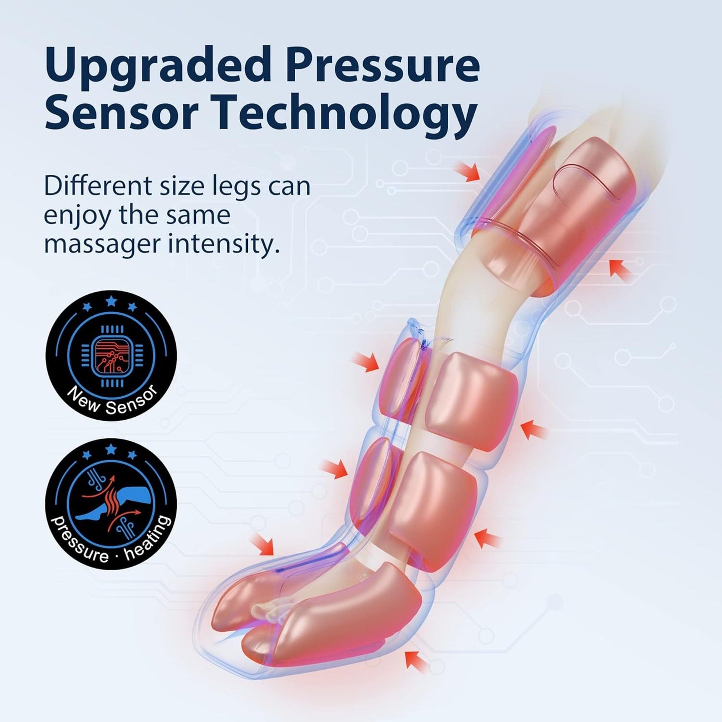 CINCOM CM-078A Leg Massager with Heat & Compression for Pain Relief NEW