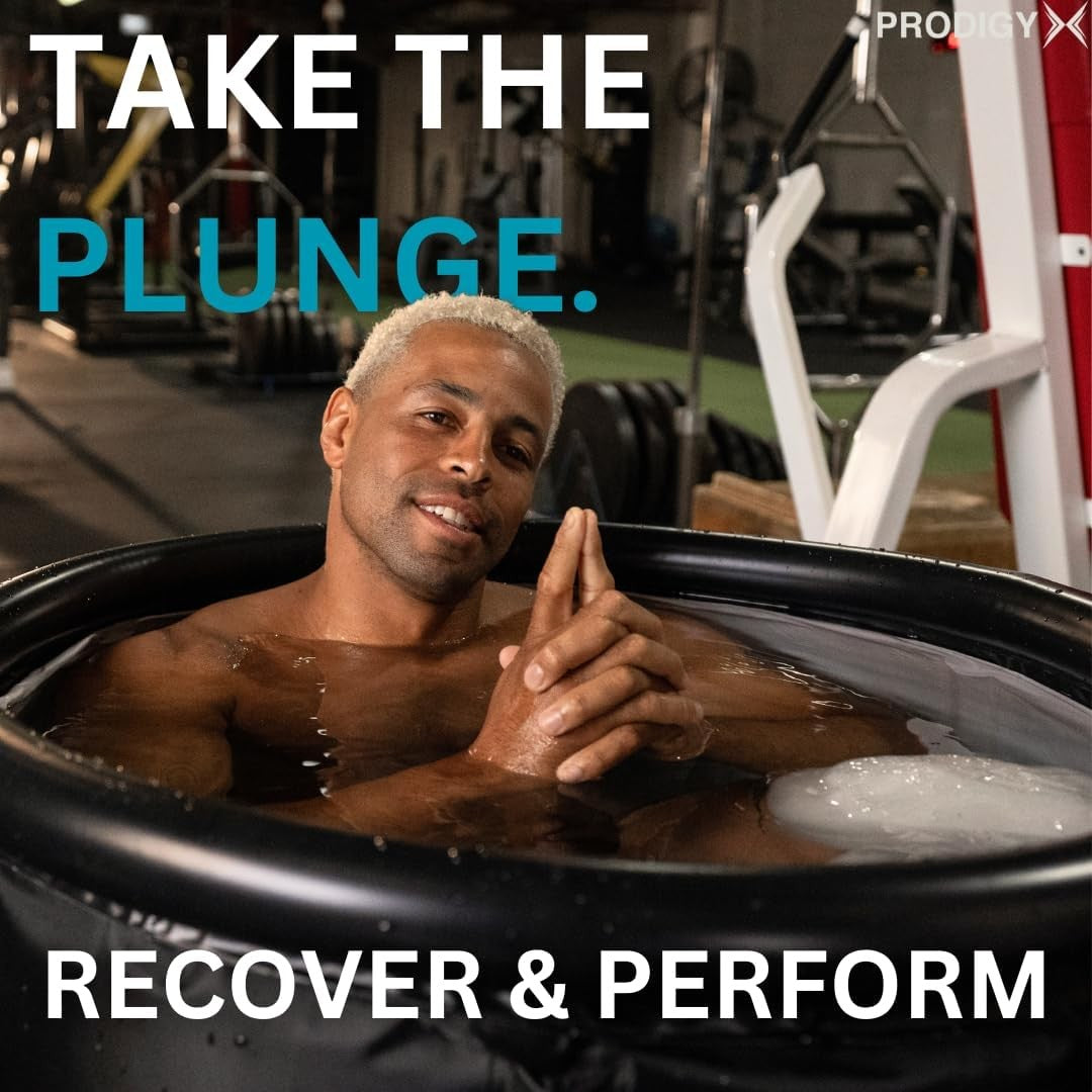 Prodigy X Portable Ice Bath Tub with Lid & Thermometer for Cold Plunge NEW