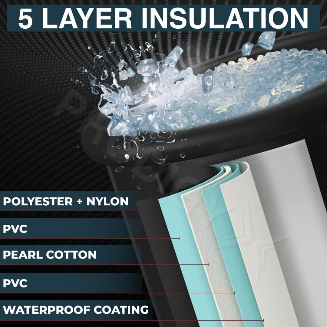 Prodigy X Portable Ice Bath Tub with Lid & Thermometer for Cold Plunge NEW