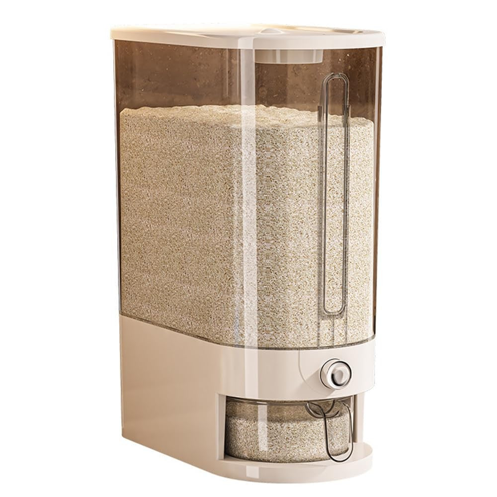Moisture Proof Rice and Grains Storage Container & Food Dispenser in White NEW
