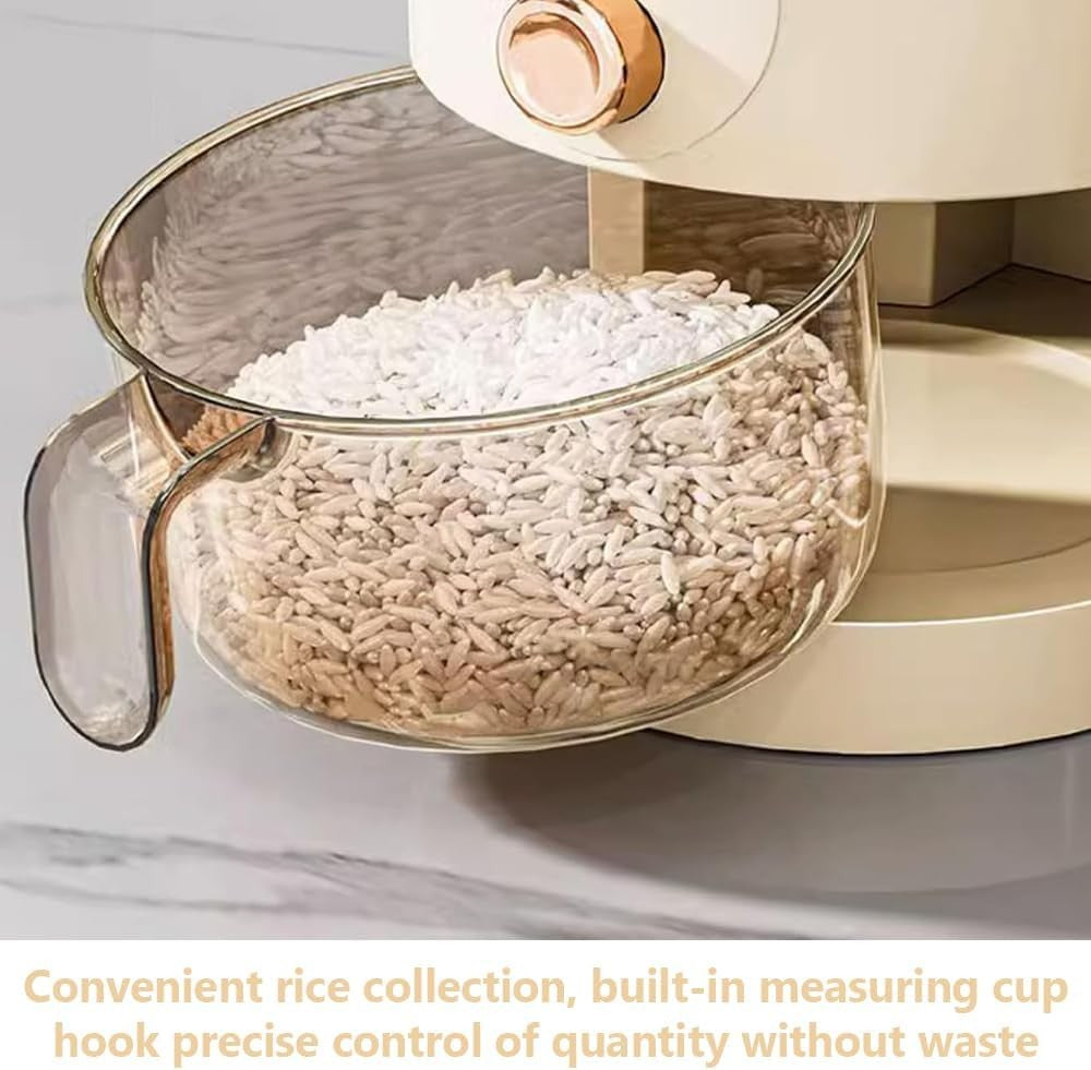 Moisture Proof Rice and Grains Storage Container & Food Dispenser in White NEW