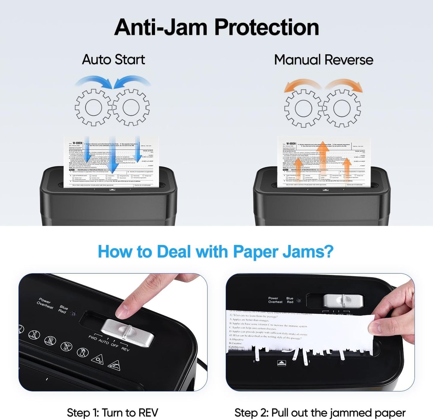 12L 6-Sheet Cross Cut Shredder ST-15CC Black Heavy Duty Jam Proof NEW