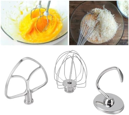 Luocute 3-Piece Stand Mixer Attachment Kit for KitchenAid with Stainless...