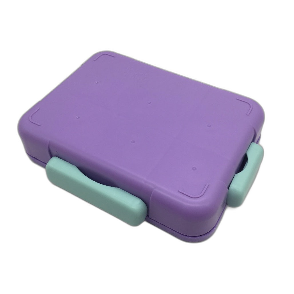 Kids Bento Lunch Box 5 Compartment Leakproof Container With Fork Snack Tub NEW