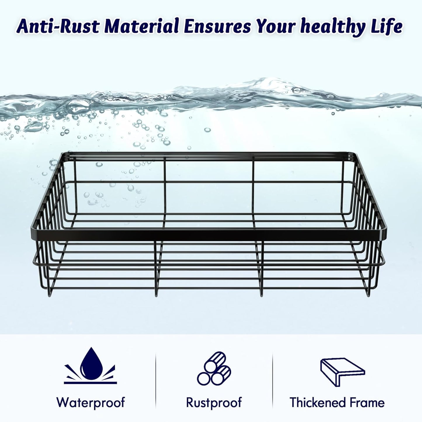 Boosiny 2 Tier Dish Drying Rack for Kitchen Countertop with Drainboard