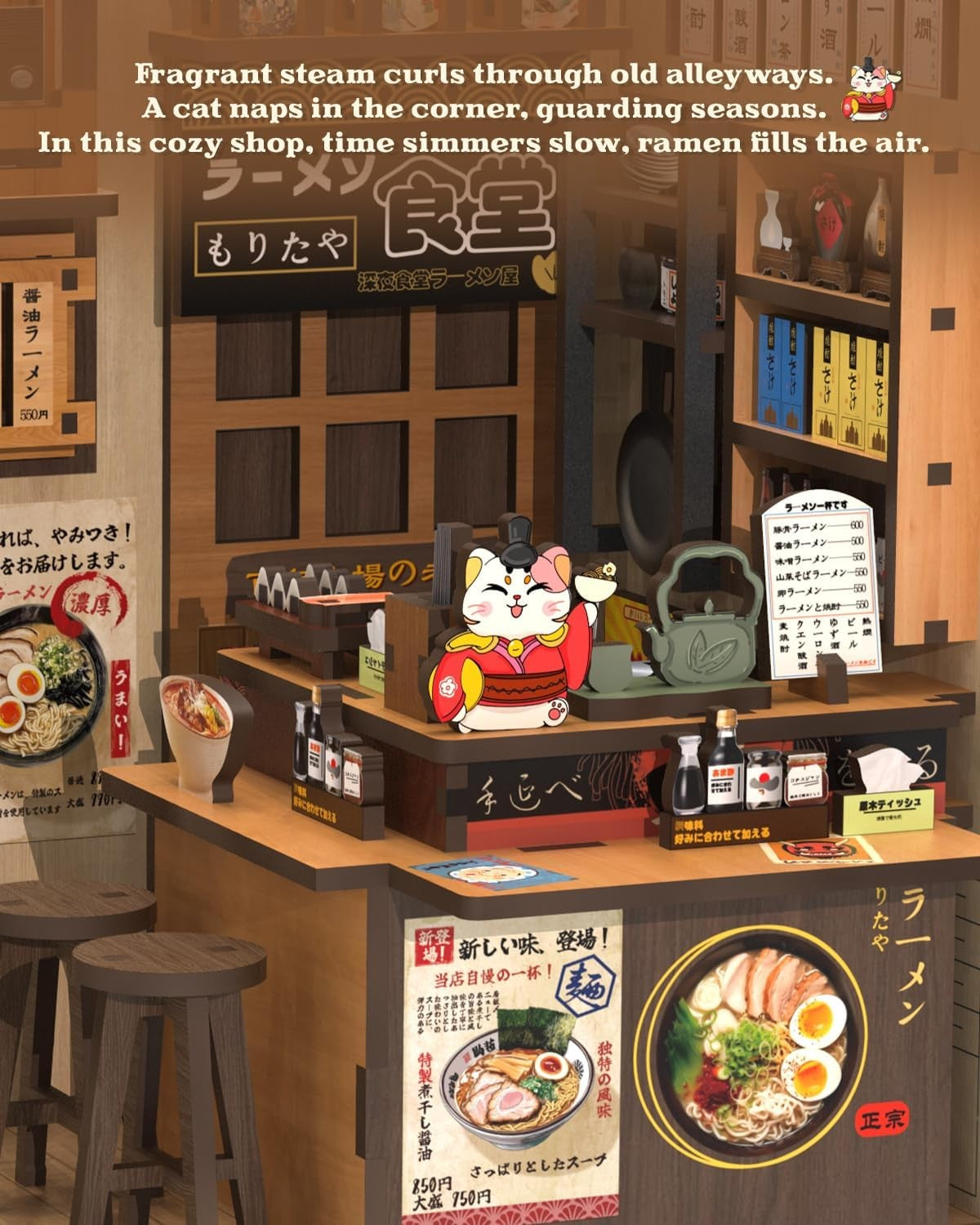 CUTEBEE DIY Miniature House Book Nook Kit Colorful 3D Wooden Puzzle