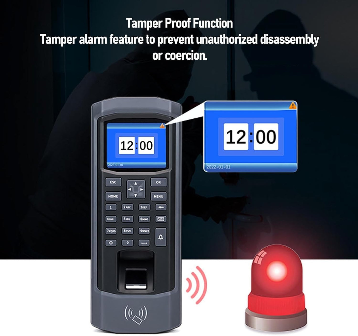 Asixxsix Fingerprint Time Attendance Machine for Small Business