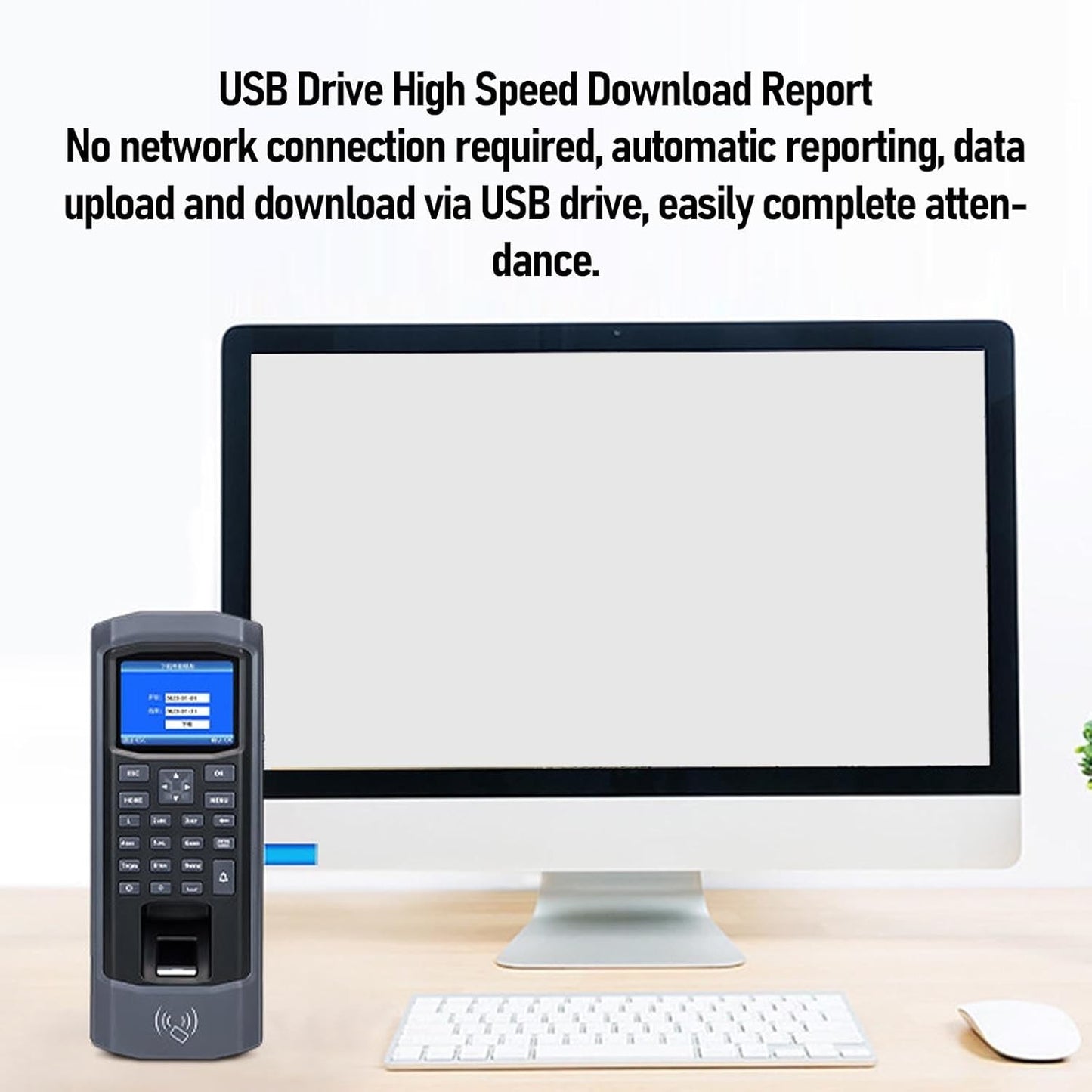 Asixxsix Fingerprint Time Attendance Machine for Small Business