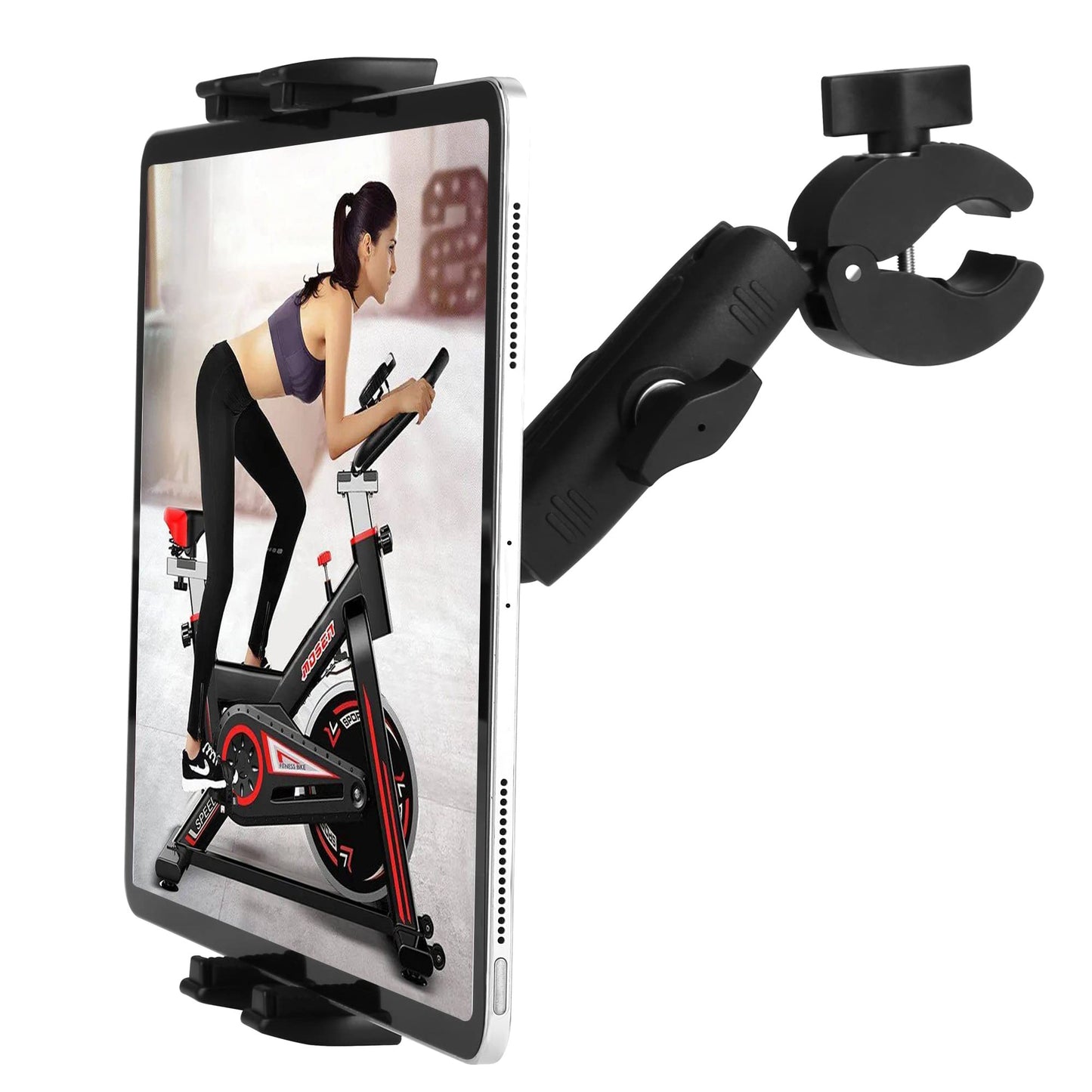 Peastrex Tablet Holder for Exercise Bike & Stroller, Fits 4-13'' Devices