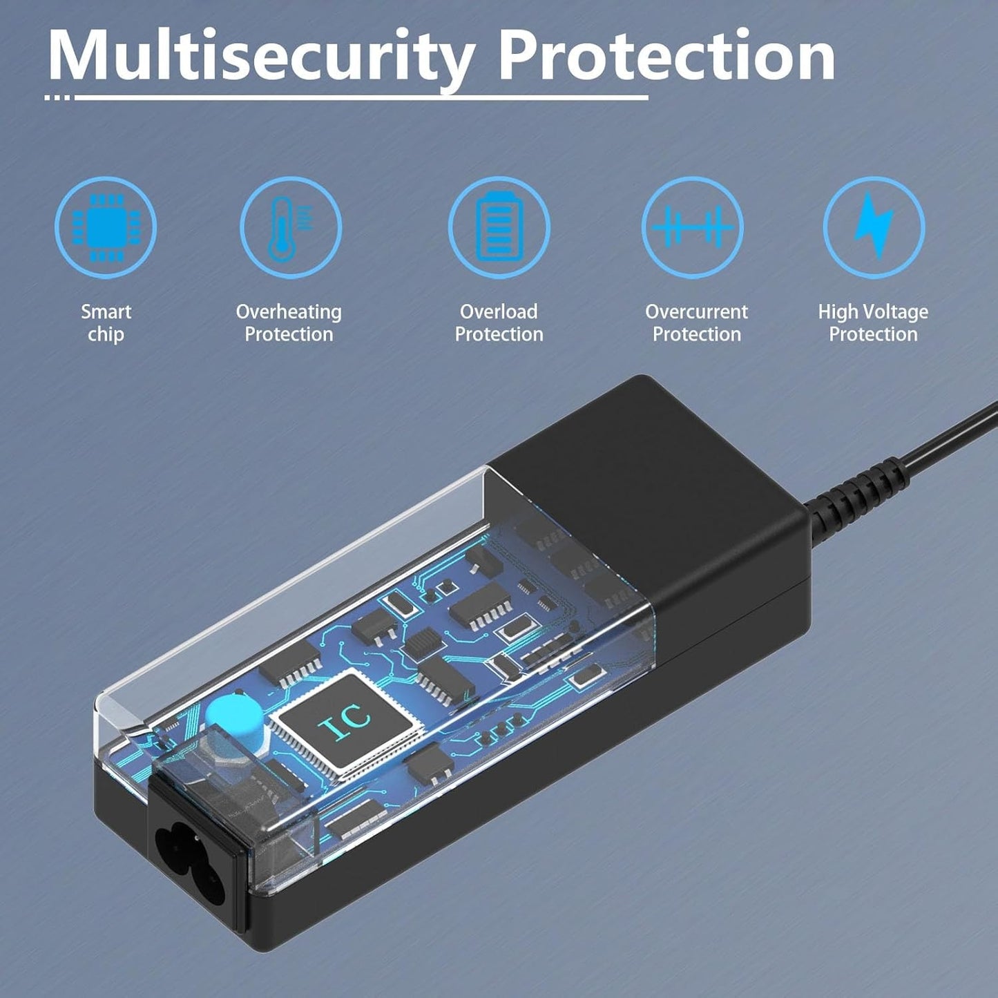 Hafiuege 65W Laptop Charger Adapter for Acer Aspire Models Black