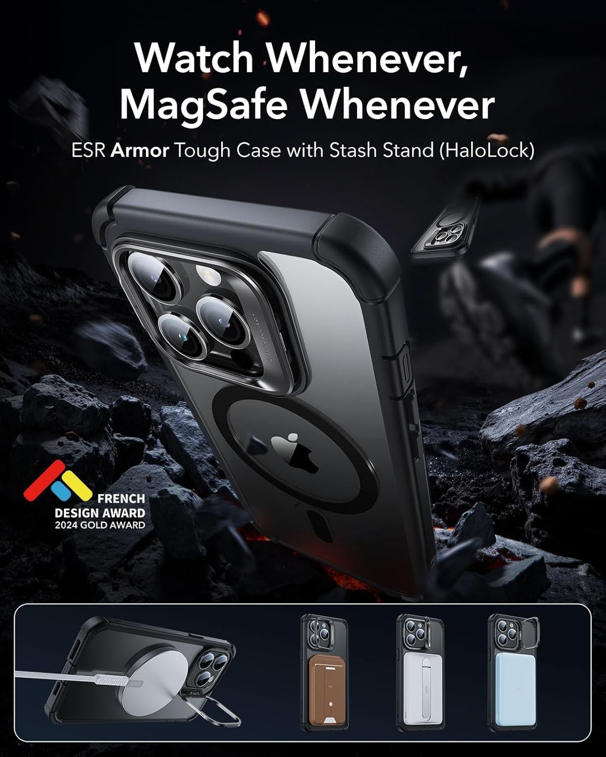 ESR iPhone 14 Pro Max Case with MagSafe, Military-Grade Protection, Clear...